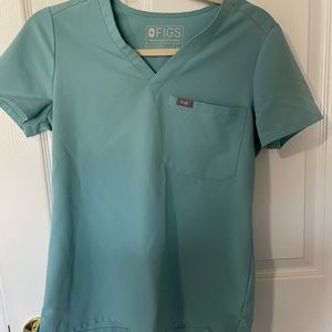 FIGS SEA GLASS SCRUB TOP